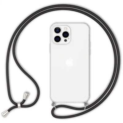 NALIA Handykette für iPhone 13 Pro – Transparentes Hybrid-Case & Band – HANGIT (Anti-Gelb Rückseite & Verstellbar) – Marke aus Berlin