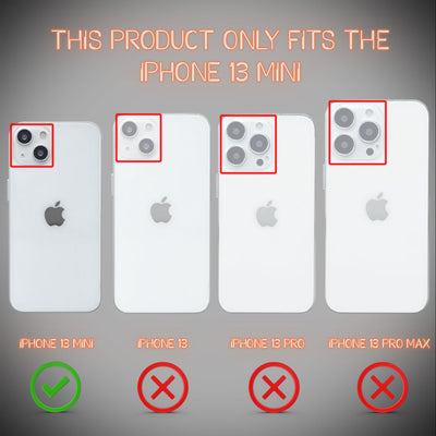 NALIA Neon Silikonhülle für iPhone 13 Mini – Knallige Signal-Farbe & Linsenschutz – VIBE (Transparentes Case) – Marke aus Berlin