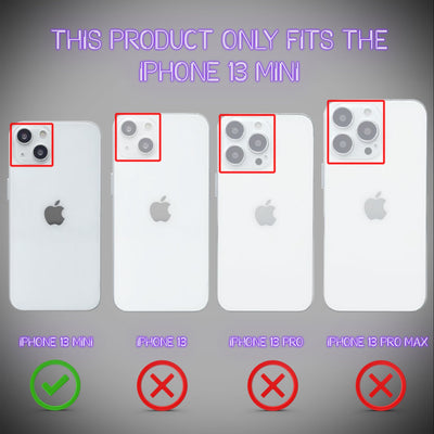 NALIA Neon Silikonhülle für iPhone 13 Mini – Knallige Signal-Farbe & Linsenschutz – VIBE (Transparentes Case) – Marke aus Berlin