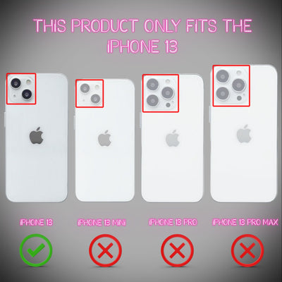 NALIA Neon Silikonhülle für iPhone 13 – Knallige Signal-Farbe & Linsenschutz – VIBE (Transparentes Case) – Marke aus Berlin Pink NALIA Neon Hülle