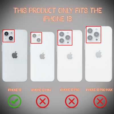 NALIA Neon Silikonhülle für iPhone 13 – Knallige Signal-Farbe & Linsenschutz – VIBE (Transparentes Case) – Marke aus Berlin Orange NALIA Neon Hülle