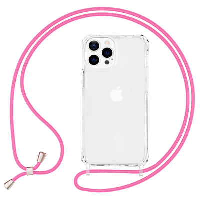 NALIA Handykette für iPhone 13 Pro – Transparentes Hybrid-Case & Band – HANGIT PRO (Anti-Gelb Rückseite & Verstellbar) – Marke aus Berlin