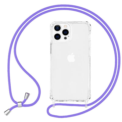 NALIA Handykette für iPhone 13 Pro – Transparentes Hybrid-Case & Band – HANGIT PRO (Anti-Gelb Rückseite & Verstellbar) – Marke aus Berlin