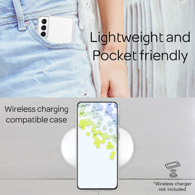 NALIA Transparente Silikonhülle für Samsung Galaxy S22 – Anti-Gelb & Rutschfest – GLAZE (Handyhülle Kristallklar, Schlank & Stoßfest) – Marke aus Berlin Default Title NALIA Transparente Hülle