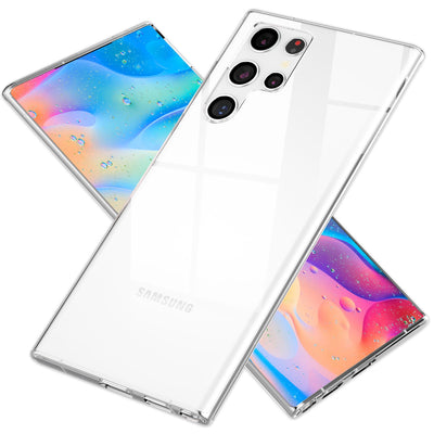 NALIA Transparente Silikonhülle für Samsung Galaxy S22 Ultra – Anti-Gelb & Rutschfest – GLAZE (Handyhülle Kristallklar, Schlank & Stoßfest) – Marke aus Berlin Default Title NALIA Transparente Hülle