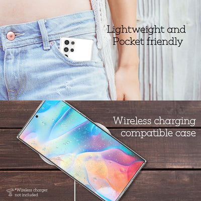 NALIA Transparente Silikonhülle für Samsung Galaxy S22 Ultra – Anti-Gelb & Rutschfest – GLAZE (Handyhülle Kristallklar, Schlank & Stoßfest) – Marke aus Berlin Default Title NALIA Transparente Hülle