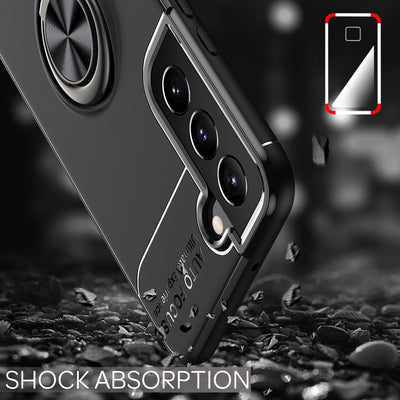 NALIA Ringhülle für Samsung Galaxy S22 Plus – Ring-Ständer 360° & für Magnet-Halter – GRIP360 (Mattiertes Silikon Case) – Marke aus Berlin Rose Gold NALIA Protective Hülle