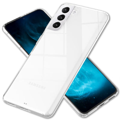 NALIA Transparente Hülle für Samsung Galaxy S22 – Harte Rückseite & Silikon Rand – IGNITE (Stoßfeste Handyhülle & Verstärkte Ecken) – Marke aus Berlin Default Title NALIA Transparente Hülle
