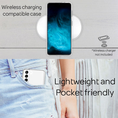 NALIA Transparente Hülle für Samsung Galaxy S22 Plus – Harte Rückseite & Silikon Rand – IGNITE (Stoßfeste Handyhülle & Verstärkte Ecken) – Marke aus Berlin Default Title NALIA Transparente Hülle