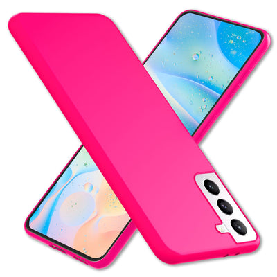 NALIA Neon Silikonhülle für Samsung Galaxy S22 Plus – Soft-Touch & Signal-Neon – NEONSHOCK (Matte Schutzhülle) – Marke aus Berlin Pink NALIA Protective Hülle