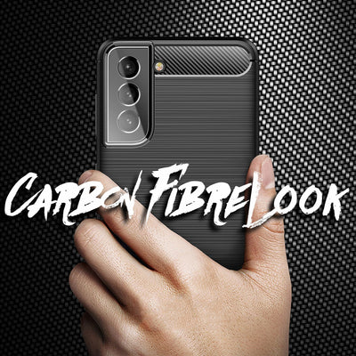 NALIA Silikonhülle für Samsung Galaxy S22 Plus – Rutschfest & Matt – VORTEX (Gebürstete Optik & Carbon Design) – Marke aus Berlin Default Title NALIA Protective Hülle
