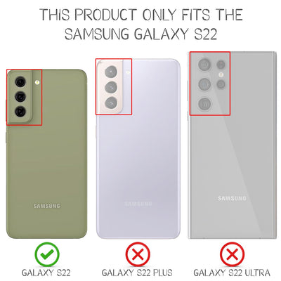 NALIA Neon Silikonhülle für Samsung Galaxy S22 – Knallige Signal-Farbe & Linsenschutz – VIBE (Transparentes Case) – Marke aus Berlin Pink NALIA Transparente Hülle