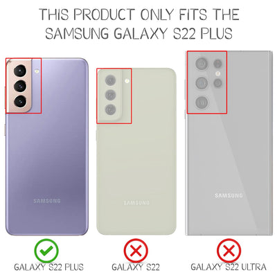 NALIA Neon Silikonhülle für Samsung Galaxy S22 Plus – Knallige Signal-Farbe & Linsenschutz – VIBE (Transparentes Case) – Marke aus Berlin Gelb NALIA Transparente Hülle
