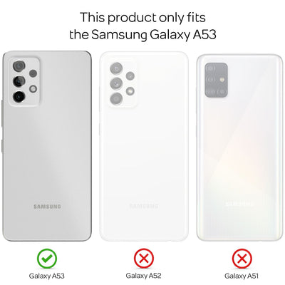 NALIA Panzerhülle für Samsung Galaxy A53 – Ring-Ständer 360° & Magnet-Halterung Kompatibel – RINGDEFEND (Stoßfestes Outdoor Case) – Marke aus Berlin Silber NALIA Protective Hülle