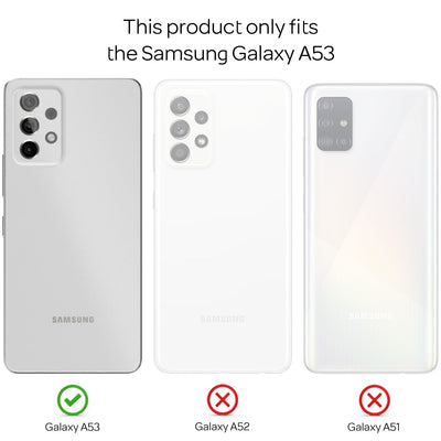 NALIA Glitzerhülle für Samsung Galaxy A53 – Funkelndes Silikon Case – DAZZLIN (Transparent & Stoßfest) – Marke aus Berlin Transparent NALIA Transparente Hülle