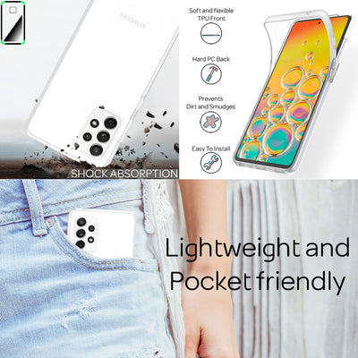 NALIA 360° Hülle für Samsung Galaxy A53 5G – Vorne & Hinten Schutz – 360GUARD (Full-Body Case) – Marke aus Berlin Default Title NALIA Transparente Hülle
