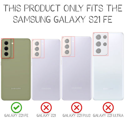 NALIA Neon Silikonhülle für Samsung Galaxy S21 FE – Knallige Signal-Farbe & Linsenschutz – VIBE (Transparentes Case) – Marke aus Berlin Pink NALIA Transparente Hülle