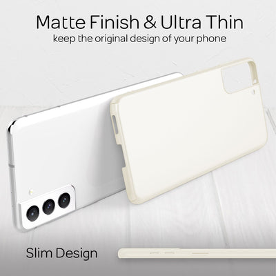NALIA Ultra Slim Hardcase für Samsung Galaxy S22 – Anti-Fingerabdruck & 0.5mm Dünn – PUREFIT (Matt & Leicht) – Marke aus Berlin Weiß NALIA SlimFit Hülle