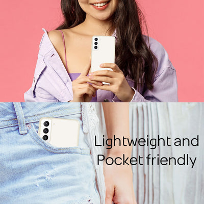 NALIA Ultra Slim Hardcase für Samsung Galaxy S22 – Anti-Fingerabdruck & 0.5mm Dünn – PUREFIT (Matt & Leicht) – Marke aus Berlin Weiß NALIA SlimFit Hülle
