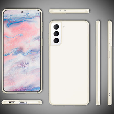 NALIA Ultra Slim Hardcase für Samsung Galaxy S22 – Anti-Fingerabdruck & 0.5mm Dünn – PUREFIT (Matt & Leicht) – Marke aus Berlin Weiß NALIA SlimFit Hülle