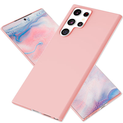 NALIA Ultra Slim Hardcase für Samsung Galaxy S22 Ultra – Anti-Fingerabdruck & 0.5mm Dünn – PUREFIT (Matt & Leicht) – Marke aus Berlin Pink NALIA SlimFit Hülle