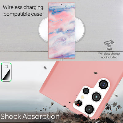 NALIA Ultra Slim Hardcase für Samsung Galaxy S22 Ultra – Anti-Fingerabdruck & 0.5mm Dünn – PUREFIT (Matt & Leicht) – Marke aus Berlin Pink NALIA SlimFit Hülle