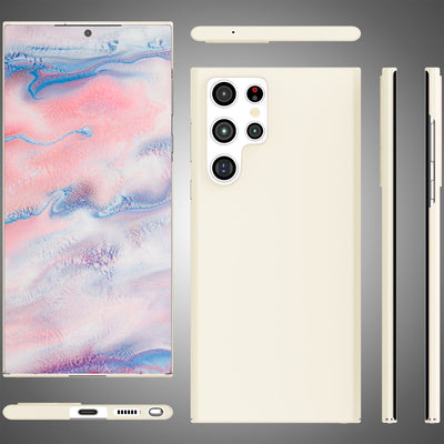 NALIA Ultra Slim Hardcase für Samsung Galaxy S22 Ultra – Anti-Fingerabdruck & 0.5mm Dünn – PUREFIT (Matt & Leicht) – Marke aus Berlin Weiß NALIA SlimFit Hülle