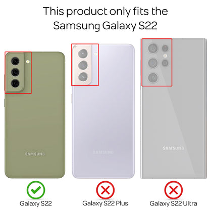 NALIA Klare 360° Schutzhülle für Samsung Galaxy S22, Komplettschutz Transparent Anti-Gelb Durchsichtig Robust, Hardcase & Silikon & Displayschutz Default Title NALIA Transparente Hülle