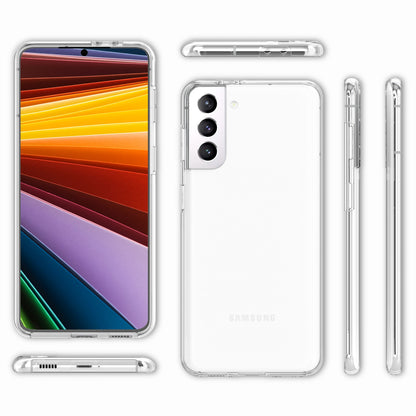 NALIA Klare 360° Schutzhülle für Samsung Galaxy S22, Komplettschutz Transparent Anti-Gelb Durchsichtig Robust, Hardcase & Silikon & Displayschutz Default Title NALIA Transparente Hülle