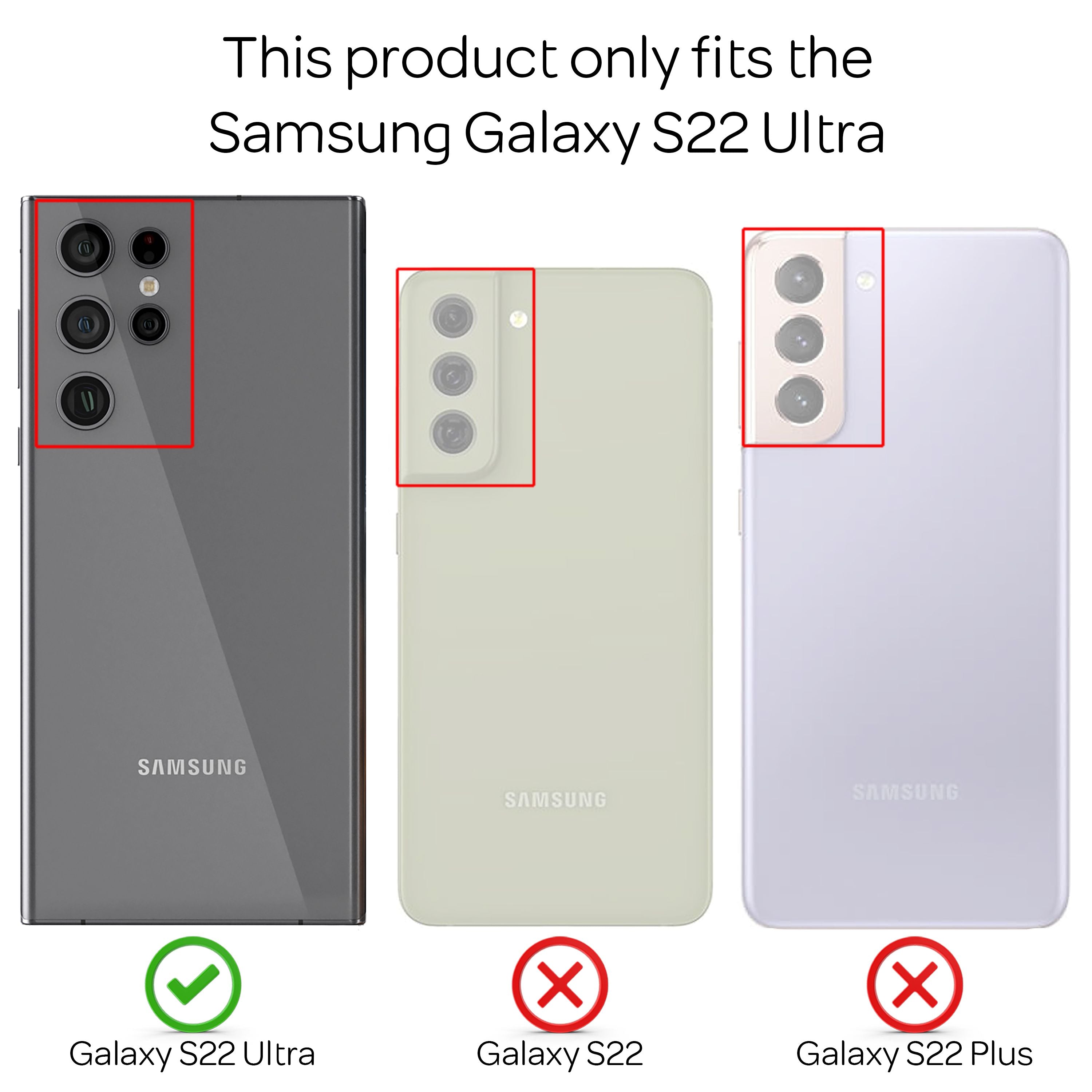 NALIA Klare 360° Schutzhülle für Samsung Galaxy S22 Ultra, Komplettschutz Transparent Anti-Gelb Robust, Hardcase & Silikon Bumper & Displayschutz Default Title NALIA Transparente Hülle