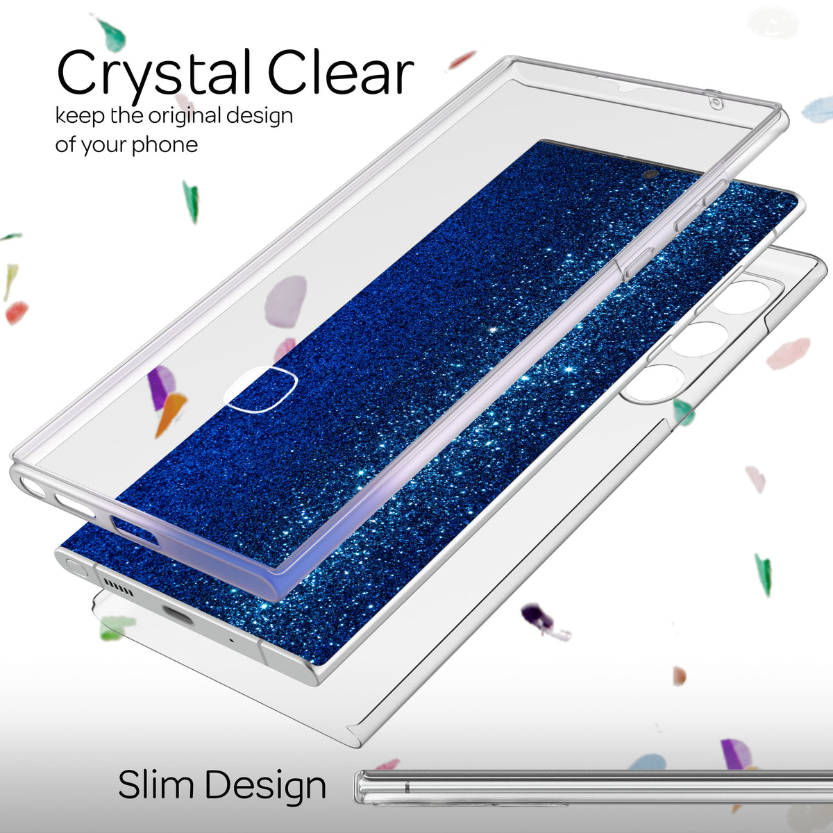 NALIA Klare 360° Schutzhülle kompatibel mit Samsung Galaxy S22 Ultra Hülle, Komplettschutz Transparent Anti-Gelb Durchsichtig Robust, Hardcase & Silikon Bumper & Displayschutz, Full-Cover Handyhülle Default Title NALIA Transparente Hülle