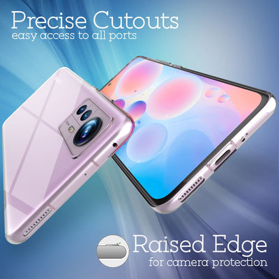 NALIA Transparente Silikonhülle für Xiaomi 12 / 12X – Anti-Gelb & Rutschfest – GLAZE (Handyhülle Kristallklar, Schlank & Stoßfest) – Marke aus Berlin Default Title NALIA Transparente Hülle