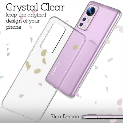 NALIA Transparente Silikonhülle für Xiaomi 12 / 12X – Anti-Gelb & Rutschfest – GLAZE (Handyhülle Kristallklar, Schlank & Stoßfest) – Marke aus Berlin Default Title NALIA Transparente Hülle