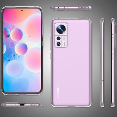 NALIA Transparente Silikonhülle für Xiaomi 12 / 12X – Anti-Gelb & Rutschfest – GLAZE (Handyhülle Kristallklar, Schlank & Stoßfest) – Marke aus Berlin Default Title NALIA Transparente Hülle