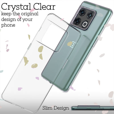 NALIA Transparente Silikonhülle für OnePlus 10 Pro – Anti-Gelb & Rutschfest – GLAZE (Handyhülle Kristallklar, Schlank & Stoßfest) – Marke aus Berlin Default Title NALIA Transparente Hülle