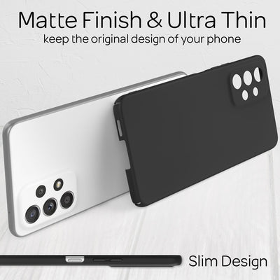 NALIA Ultra Slim Hardcase für Samsung Galaxy A53 – Anti-Fingerabdruck & 0.5mm Dünn – PUREFIT (Matt & Leicht) – Marke aus Berlin Schwarz NALIA SlimFit Hülle