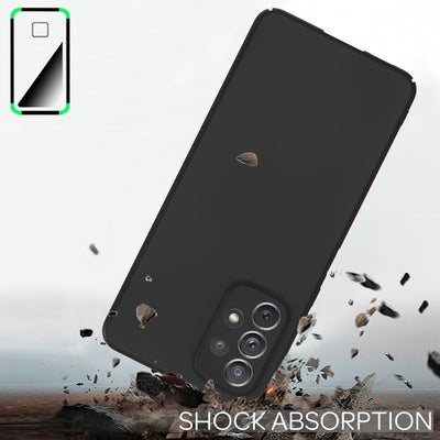 NALIA Ultra Slim Hardcase für Samsung Galaxy A53 – Anti-Fingerabdruck & 0.5mm Dünn – PUREFIT (Matt & Leicht) – Marke aus Berlin Schwarz NALIA SlimFit Hülle