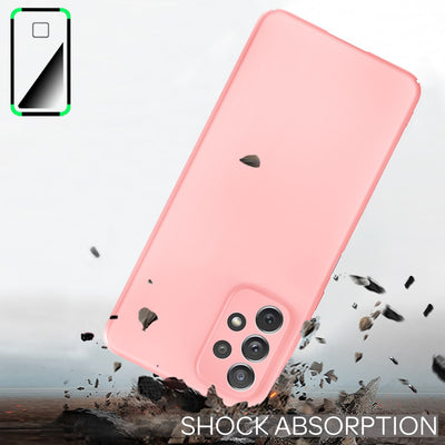 NALIA Ultra Slim Hardcase für Samsung Galaxy A53 – Anti-Fingerabdruck & 0.5mm Dünn – PUREFIT (Matt & Leicht) – Marke aus Berlin Pink NALIA SlimFit Hülle