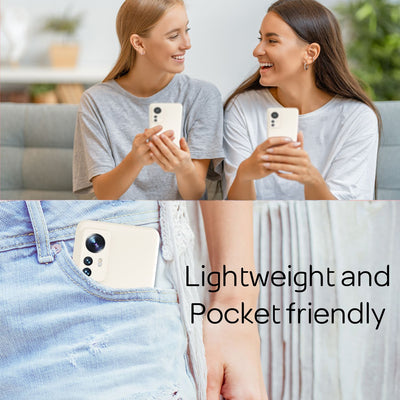NALIA Ultra Slim Hardcase für Xiaomi 12 / 12X – Anti-Fingerabdruck & 0.5mm Dünn – PUREFIT (Matt & Leicht) – Marke aus Berlin Weiß NALIA SlimFit Hülle