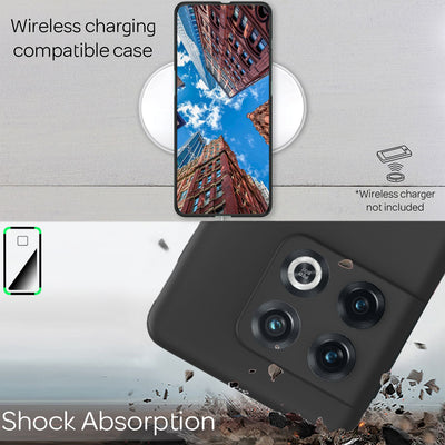 NALIA Ultra Slim Hardcase für OnePlus 10 Pro – Anti-Fingerabdruck & 0.5mm Dünn – PUREFIT (Matt & Leicht) – Marke aus Berlin Schwarz NALIA SlimFit Hülle