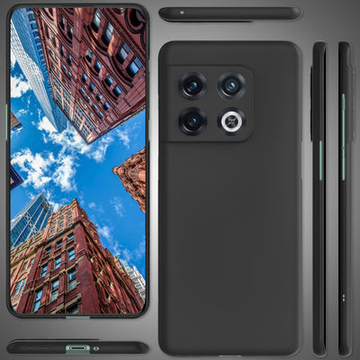 NALIA Ultra Slim Hardcase für OnePlus 10 Pro – Anti-Fingerabdruck & 0.5mm Dünn – PUREFIT (Matt & Leicht) – Marke aus Berlin Schwarz NALIA SlimFit Hülle