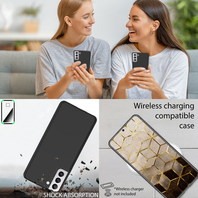 NALIA Ultra Slim Hardcase für Samsung Galaxy S22 – Matt & 0.3mm Dünn – PHANTOM (Hauchdünnes Cover & Kamera-Vollschutz) – Marke aus Berlin Schwarz NALIA SlimFit Hülle