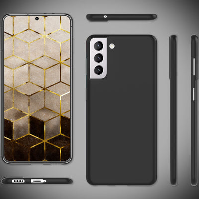 NALIA Ultra Slim Hardcase für Samsung Galaxy S22 Plus – Matt & 0.3mm Dünn – PHANTOM (Hauchdünnes Cover & Kamera-Vollschutz) – Marke aus Berlin Schwarz NALIA SlimFit Hülle
