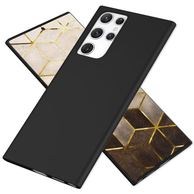 NALIA Ultra Slim Hardcase für Samsung Galaxy S22 Ultra – Matt & 0.3mm Dünn – PHANTOM (Hauchdünnes Cover & Kamera-Vollschutz) – Marke aus Berlin Schwarz NALIA SlimFit Hülle
