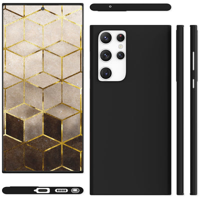 NALIA Ultra Slim Hardcase für Samsung Galaxy S22 Ultra – Matt & 0.3mm Dünn – PHANTOM (Hauchdünnes Cover & Kamera-Vollschutz) – Marke aus Berlin Schwarz NALIA SlimFit Hülle
