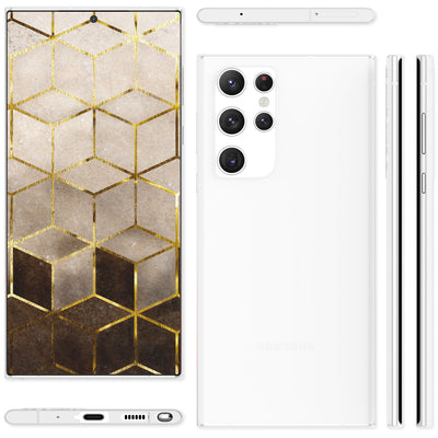 NALIA Ultra Slim Hardcase für Samsung Galaxy S22 Ultra – Matt & 0.3mm Dünn – PHANTOM (Hauchdünnes Cover & Kamera-Vollschutz) – Marke aus Berlin Weiß Transparent NALIA SlimFit Hülle