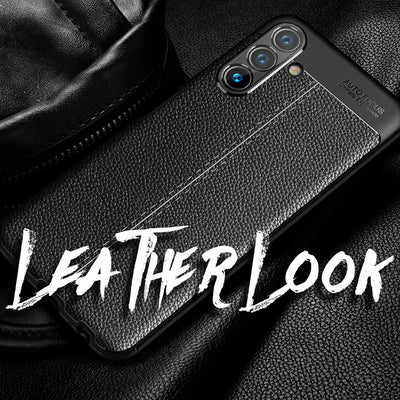 NALIA Leder Look Case kompatibel mit Samsung Galaxy A13 5G Hülle, Schwarze Silikonhülle Anti-Fingerabdruck Rutschfest Robust Stoßfest, Soft Case Dünne Handyhülle Cover Schutzhülle Handy-Tasche Default Title NALIA Protective Hülle