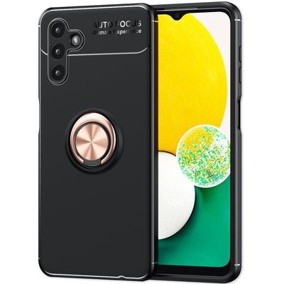 NALIA Ringhülle für Samsung Galaxy A13 5G – Ring-Ständer 360° & für Magnet-Halter – GRIP360 (Mattiertes Silikon Case) – Marke aus Berlin Rose Gold NALIA Protective Hülle