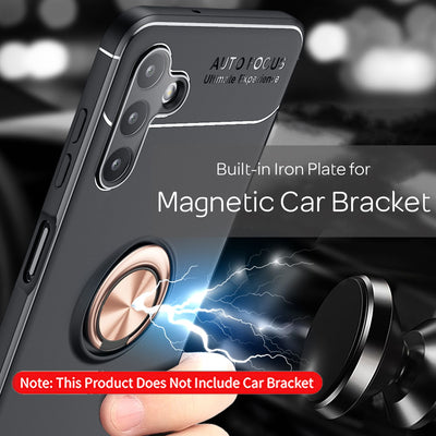 NALIA Ringhülle für Samsung Galaxy A13 5G – Ring-Ständer 360° & für Magnet-Halter – GRIP360 (Mattiertes Silikon Case) – Marke aus Berlin Rose Gold NALIA Protective Hülle