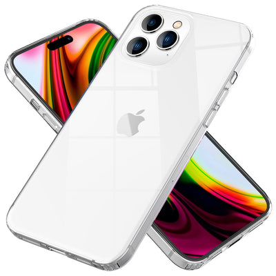 NALIA Transparente Hülle für iPhone 14 Pro – Harte Rückseite & Silikon Rand – IGNITE (Stoßfeste Handyhülle & Verstärkte Ecken) – Marke aus Berlin Default Title NALIA Transparente Hülle